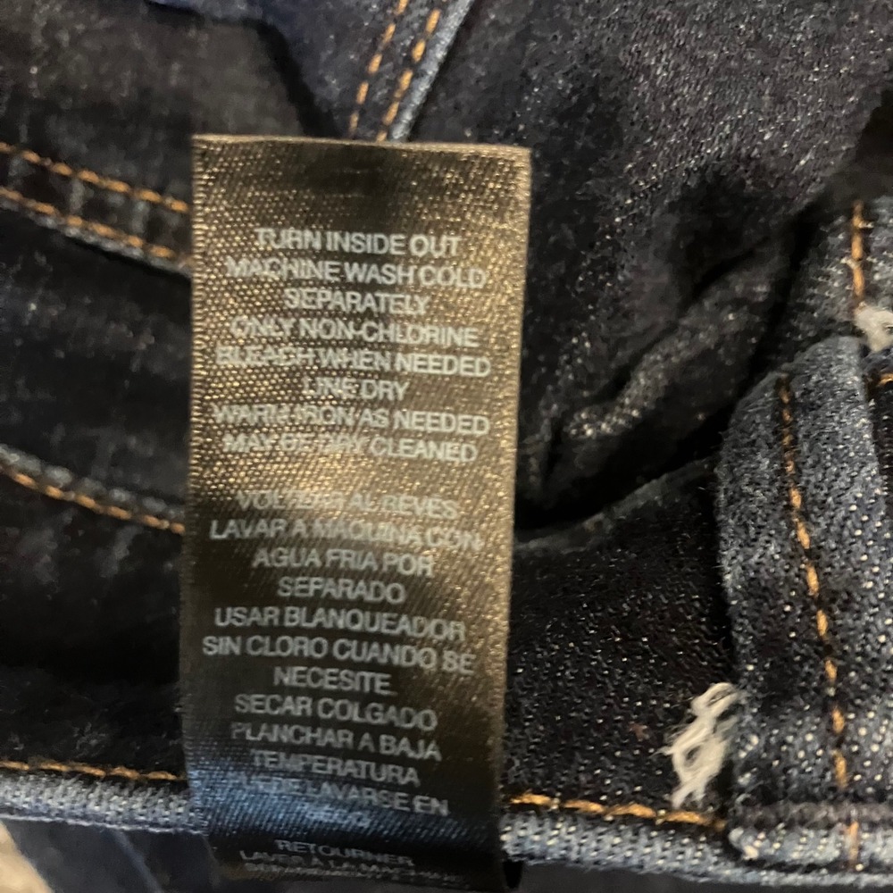 Chicos So Slimming Slim Leg Jeans Dark Indigo Wash Chicos Size 0 Regular Small - Picture 5 of 8